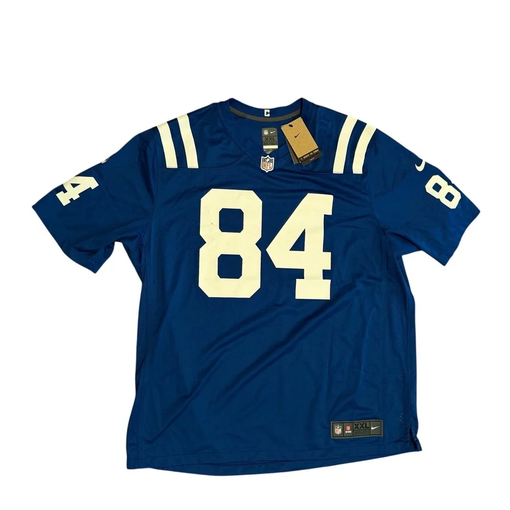 Nike NFL Indianapolis Colts Tyler Warren‎ 84 Jersey Mens XXL Blue White NEW READ